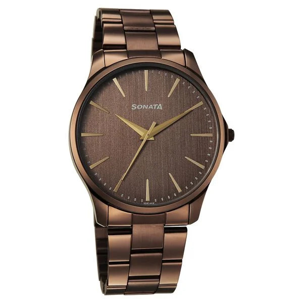 Sonata Traditional Essentials Quartz Watch For Men - 77163QM01W