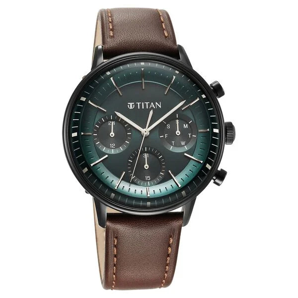 Titan Light Leathers Men's Watch - NT90171NL01